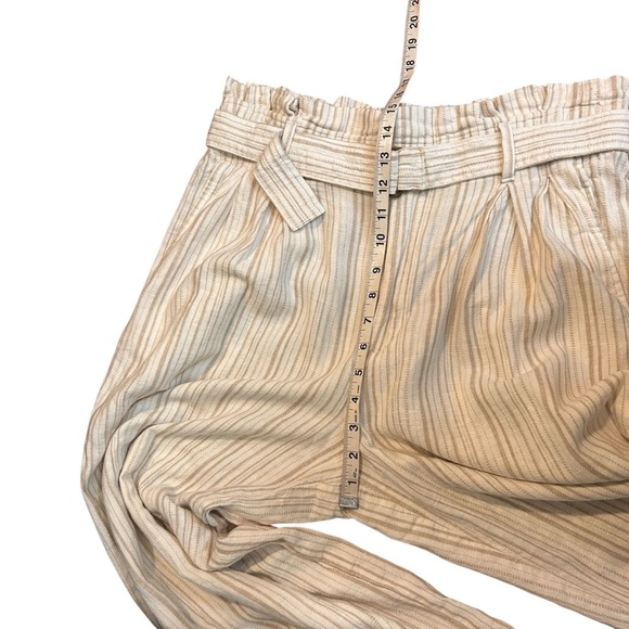 Banana Republic Women's Linen Blend Paperbag Wide Leg Pant- Size 10 - Picture 8 of 11